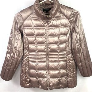 Ellen Tracy Sz 2X Women Duck Down Coat Gold Puffy